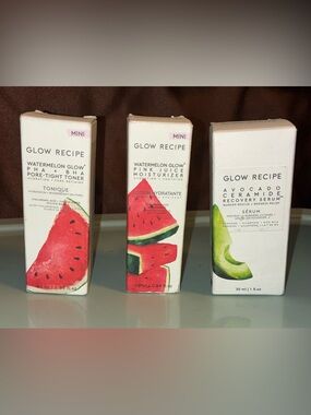 Glow Recipe Set- Toner, Serum, & Moisturizer